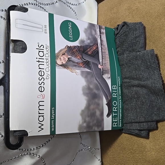 Cuddle duds Large Warm Layer Retro Rib Women Gray Color Womens - Picture 1 of 14